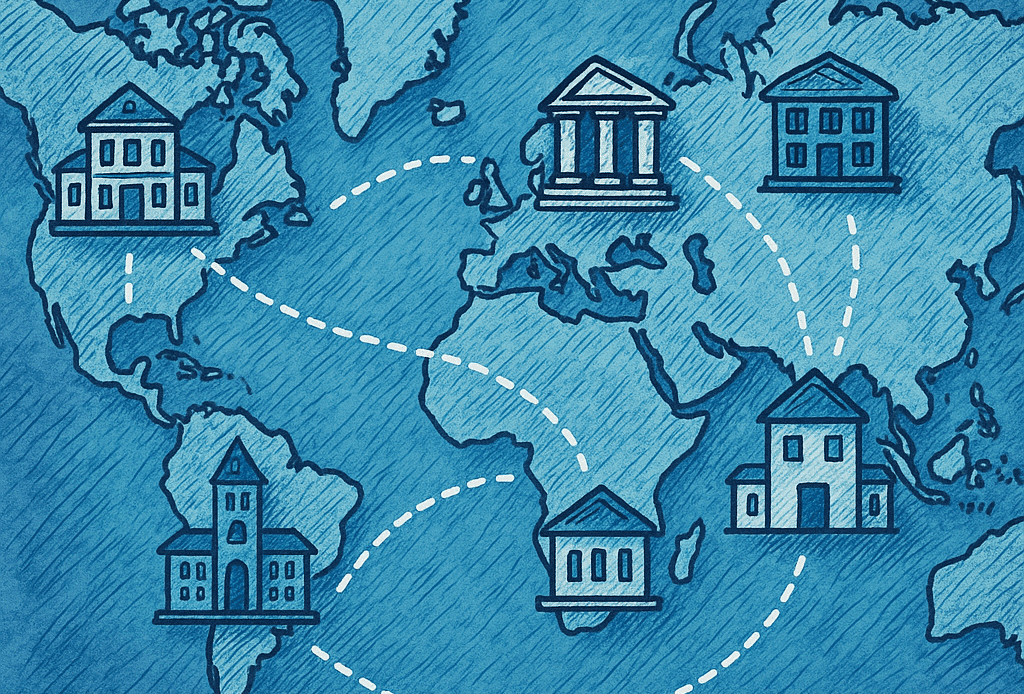 Global map of educational institutions for credential evaluation