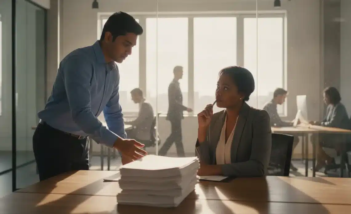 Advisor helping an internationally educated professional prepare for a same day credential evaluation